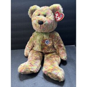 2001 TY BEANIE Baby Buddy Bear SPECKLES 14” Stuffed Toy With Tag